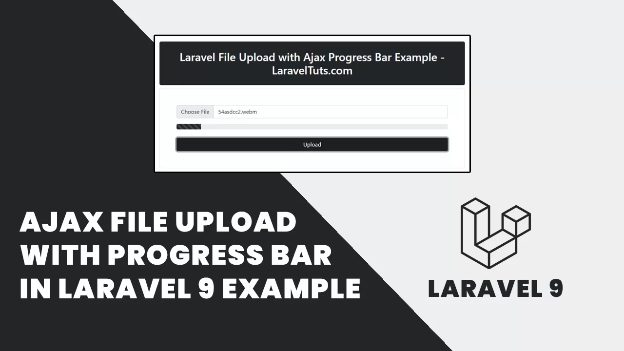 Ajax File Upload with Progress Bar in Laravel 9 Example