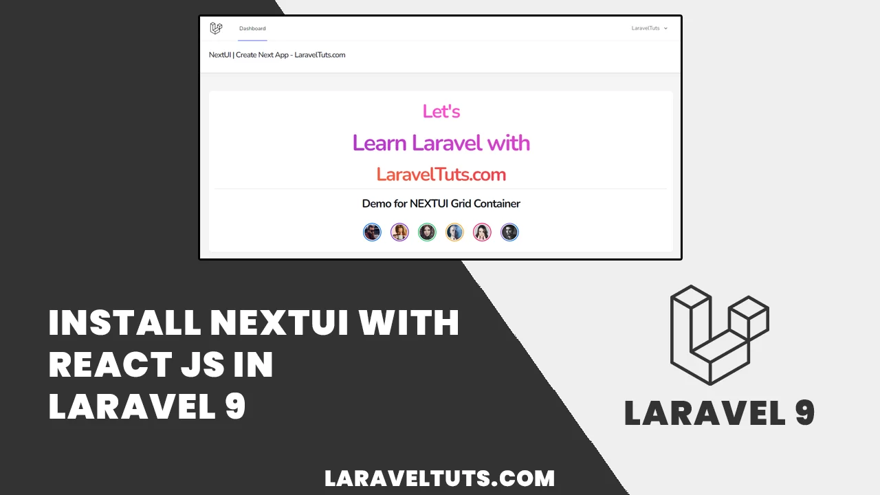 Install NextUI with React Js in Laravel 9