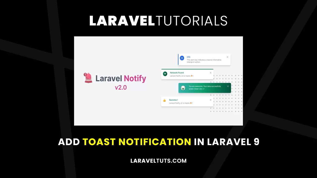 Add Toast Notification in Laravel 9